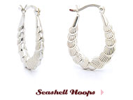 Seashell Hoops