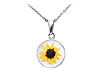 Sunflower Bloom Necklace (white)