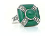 'Ribbon Pillow' Ring (Agate)